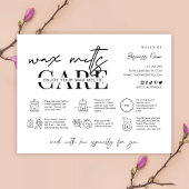 ミニマリストワックスメルト気にガイドサンキューカード サンキューカード