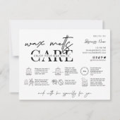 ミニマリストワックスメルト気にガイドサンキューカード サンキューカード (正面)