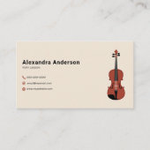 ミニマリストヴァイオリン先生 名刺 (正面)