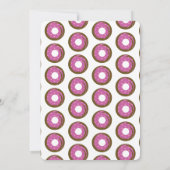 ミニマリストヴァレンティヌデイチョコレートドーナツ誕生日 招待状 (裏面)