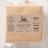 ミニマリストヴィンテージ香りの大豆ロウソクラベル ラベル (インサイチュ)