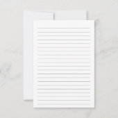 ミニマリスト並みのスモールビジネスロゴ ノートカード (裏面)