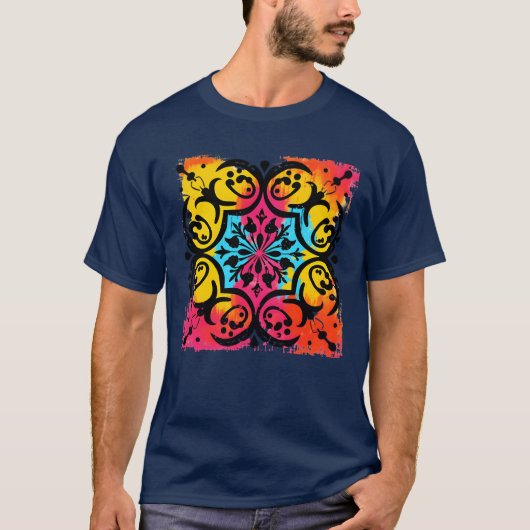ミニマリスト中世のオーナメント 90年代のee boy tシャツ (正面)