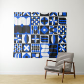 ミニマリスト中世紀パタモダンーンのコーヒーマグ タペストリー (インサイチュ(横))