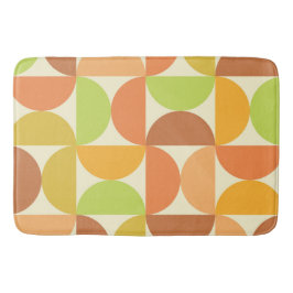 ミニマリスト中世紀半円パターン バスマット