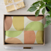 ミニマリスト中世紀半円パターン 薄葉紙 (ギフト)