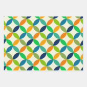 ミニマリスト中世紀幾何モダン物 ラッピングペーパーシート (正面3)