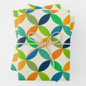 ミニマリスト中世紀幾何モダン物 ラッピングペーパーシート (インサイチュ)