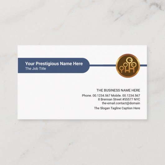 ミニマリスト丸め列人事マンパワー 名刺 (裏面)