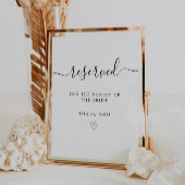 ミニマリスト予約記号ファミリテーブル記号 台座サイン