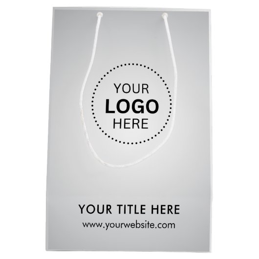 ミニマリスト事業モダン抱き枕 ミディアムペーパーバッグ (裏面)