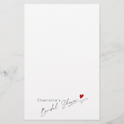 ミニマリスト以上またはブライダルシャワーゲーム (裏面)