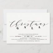 ミニマリスト企業のクリスマスガラ, ホリデーパーティー 招待状 (正面)