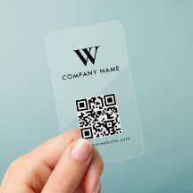 ミニマリスト企業モノグラムロゴ ウェブサイトQRコード