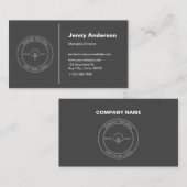 ミニマリスト会社のロゴシンプル 名刺 (正面/裏面)