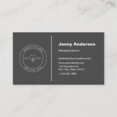 ミニマリスト会社のロゴシンプル 名刺 (正面)