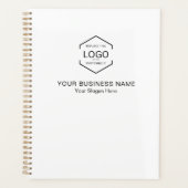 ミニマリスト会社ロゴ名QRコードビジネス プランナー手帳 (正面)