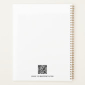 ミニマリスト会社ロゴ名QRコードビジネス プランナー手帳 (裏面)