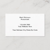 ミニマリスト会計士2面 名刺 (裏面)