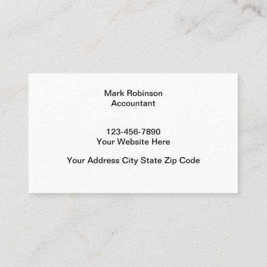 ミニマリスト会計士2面 名刺 (裏面)