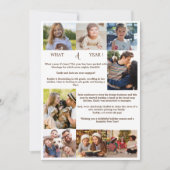 ミニマリスト何A年の写真コラージクリスマス シーズンカード (正面)