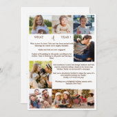 ミニマリスト何A年の写真コラージクリスマス シーズンカード (正面/裏面)