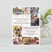 ミニマリスト何A年の写真コラージクリスマス シーズンカード (スタンド正面)