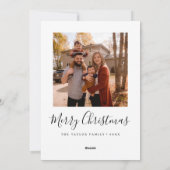 ミニマリスト何A年の写真コラージクリスマス シーズンカード (裏面)