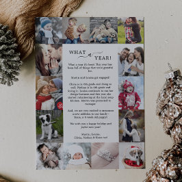 ミニマリスト何A年の写真コラージクリスマス シーズンカード