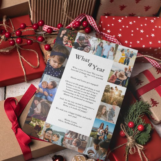 ミニマリスト何A年の写真コラージクリスマス シーズンカード