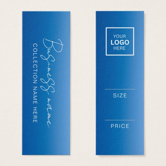 ミニマリスト価格ハングタグカード (正面&裏面)