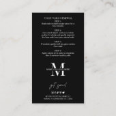 ミニマリスト偽爪、 ネイル気におよびアプリケーションガイド 名刺 (裏面)