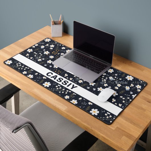 ミニマリスト優しいガーデンワイルドフラワー子供部屋 デスクマット (オフィス2)