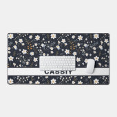 ミニマリスト優しいガーデンワイルドフラワー子供部屋 デスクマット (キーボード&マウス)