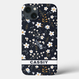 ミニマリスト優しいガーデンワイルドフラワー子供部屋 iPhone 13ケース