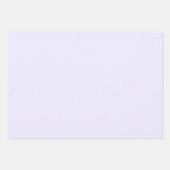 ミニマリスト光ラベンダー薄紫平野 ラッピングペーパーシート (正面)