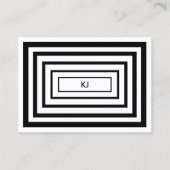 ミニマリスト公証人署名エージェントの白黒ロゴ 名刺 (正面)