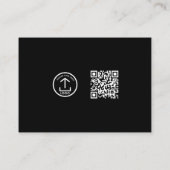 ミニマリスト公証人署名エージェントカスタムロゴの写真 名刺 (裏面)