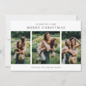 ミニマリスト写真コラージュモダンクリスマス シーズンカード (正面)