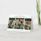 ミニマリスト写真コラージュモダンクリスマス シーズンカード (正面)