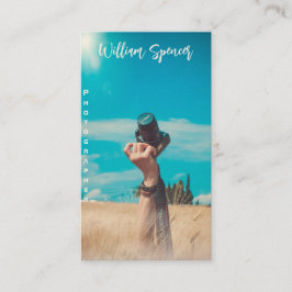 ミニマリスト写真フルフォトシンプルビジネス 名刺