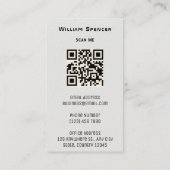 ミニマリスト写真フルフォトシンプルビジネス 名刺 (裏面)