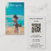 ミニマリスト写真フルフォトシンプルビジネス 名刺 (正面/裏面)