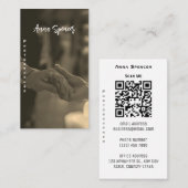 ミニマリスト写真フルフォトシンプルビジネス 名刺 (正面/裏面)