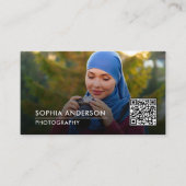 ミニマリスト写真フルフォトシンプルビジネス 名刺 (正面)