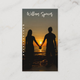 ミニマリスト写真フルフォトシンプルビジネス 名刺