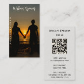 ミニマリスト写真フルフォトシンプルビジネス 名刺 (正面/裏面)