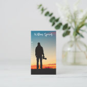 ミニマリスト写真フルフォトシンプルビジネス 名刺 (スタンド正面)