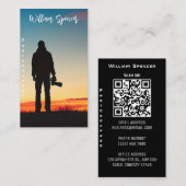 ミニマリスト写真フルフォトシンプルビジネス 名刺 (正面/裏面)