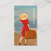 ミニマリスト写真フルフォトシンプルビジネス 名刺 (正面)